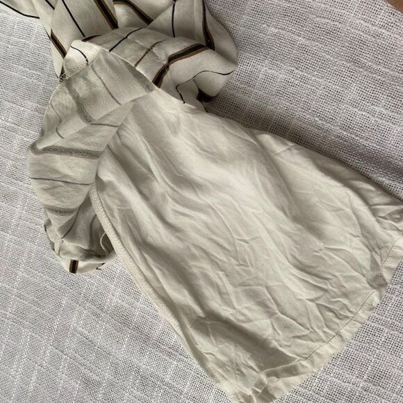 Lush Nordstrom White Jumpsuit Striped Cutout Wide Leg SZ S - Picture 10 of 12